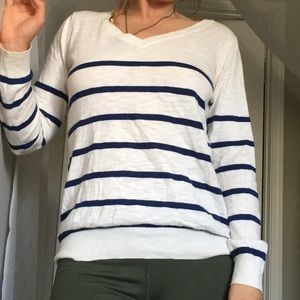 Preppy Slouchy Striped Sweater
